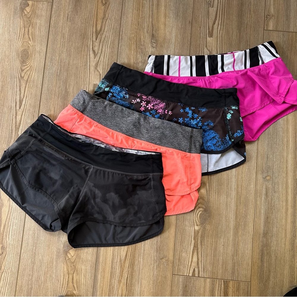 Lululemon Speed Shorts Bundle - Size 8